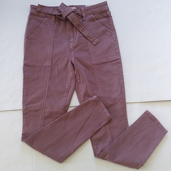 SO Denim - NWT So High Rise Belted Jegging Jeans 7/28 Muted Plum